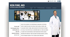Desktop Screenshot of drkenfine-sportsmedicine.com